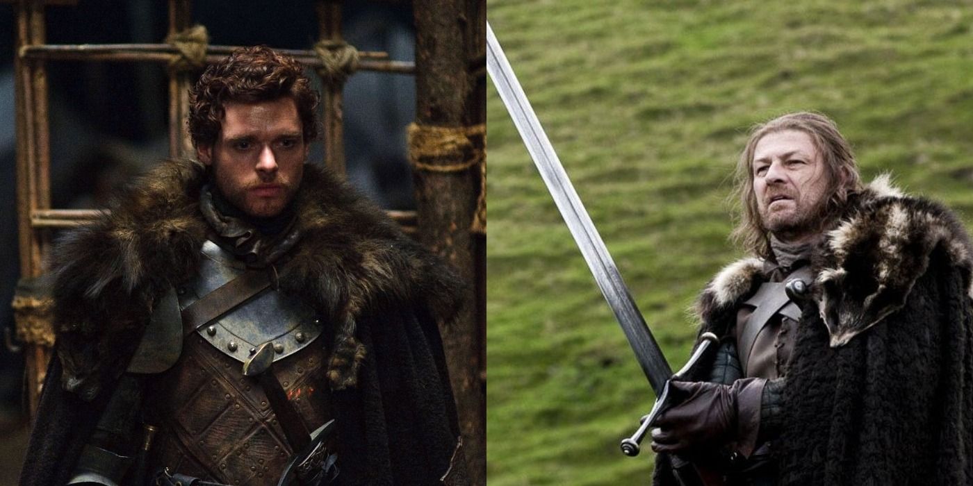 Robb and Ned Stark