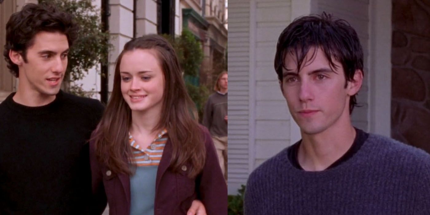 Rory and Jess soulmate episodes split image