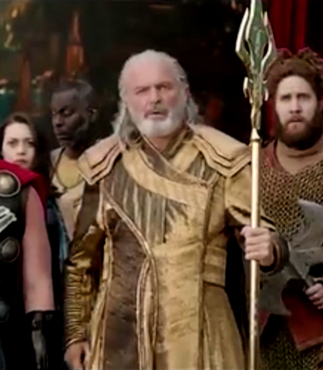 Sam Neill as Odin in Thor Ragnarok Vertical