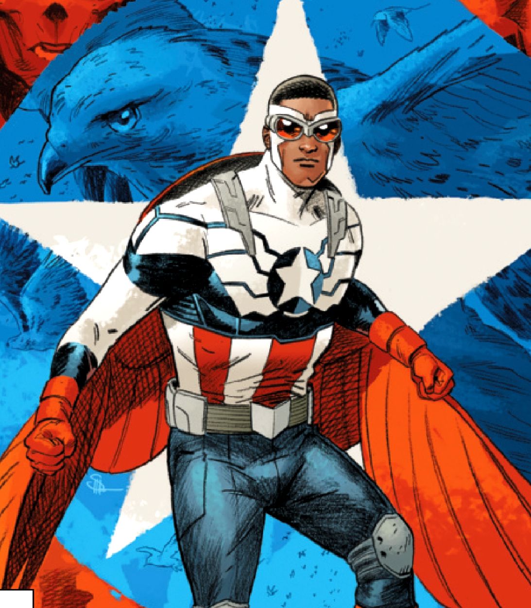 Sam Wilson Captain America Marvel Comics Vertical