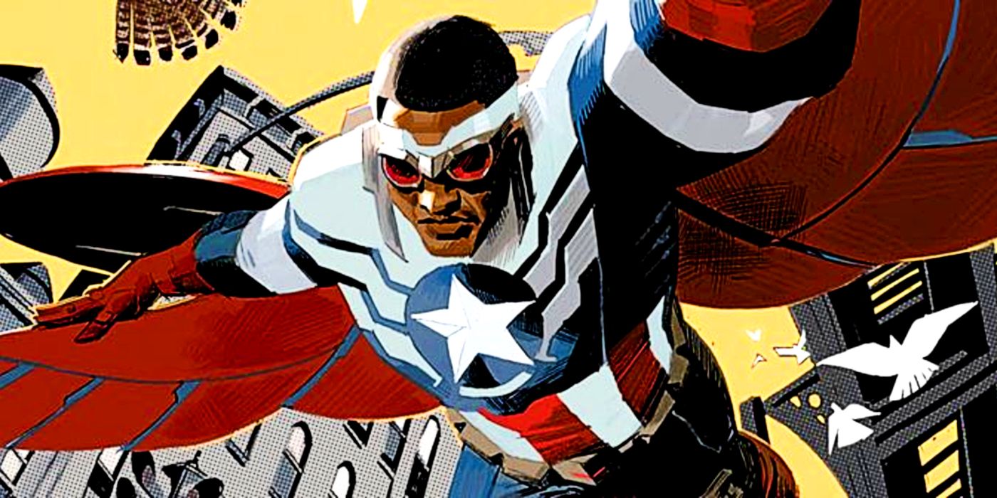 Sam Wilson como Capitão América na Marvel Comics