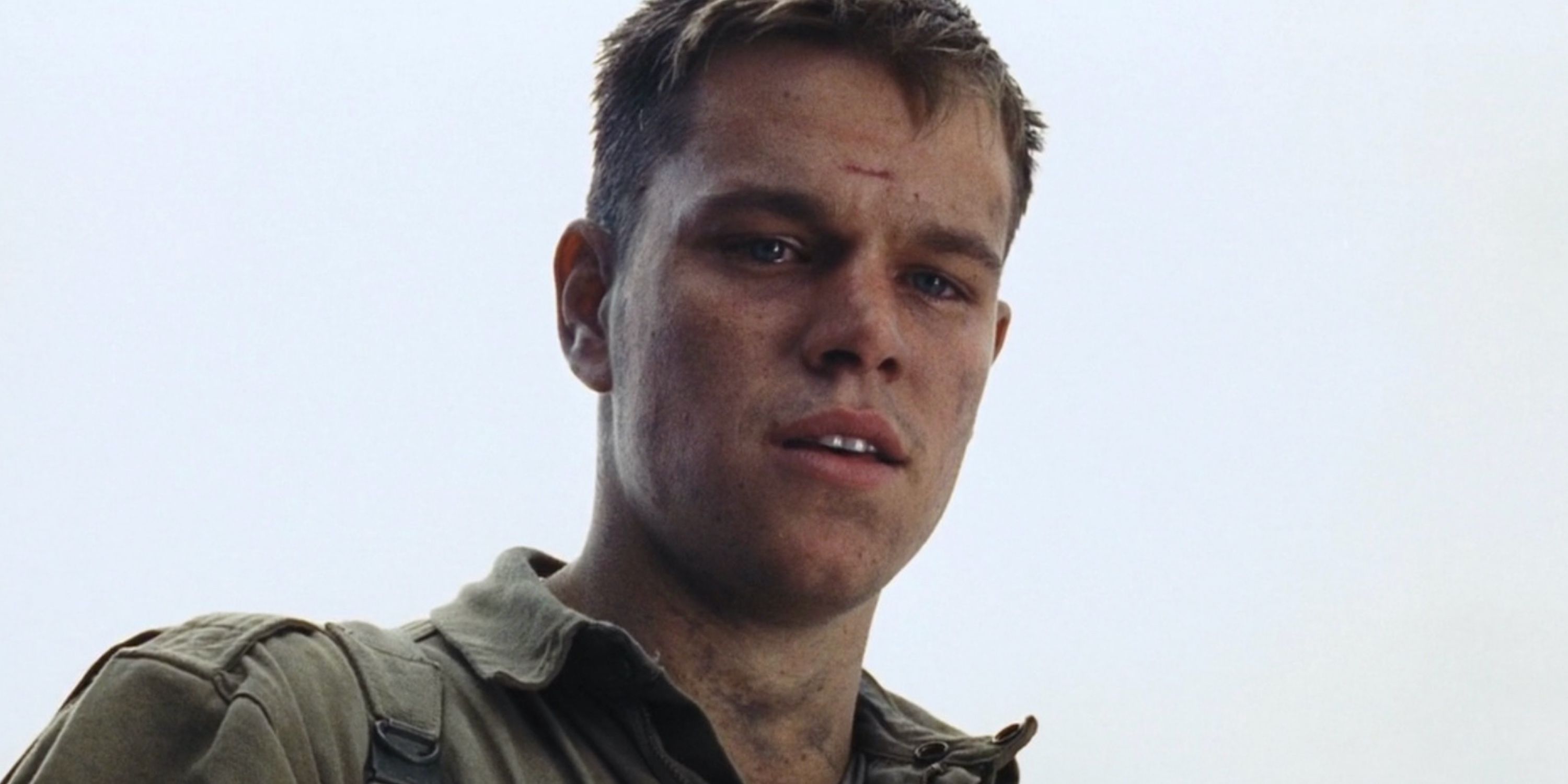 Matt Damon as James Francis Ryan in Saving Private Ryan
