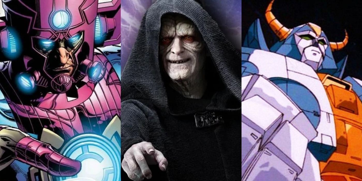 Main image with Galactus, Unicron, and Emperor Palpatine