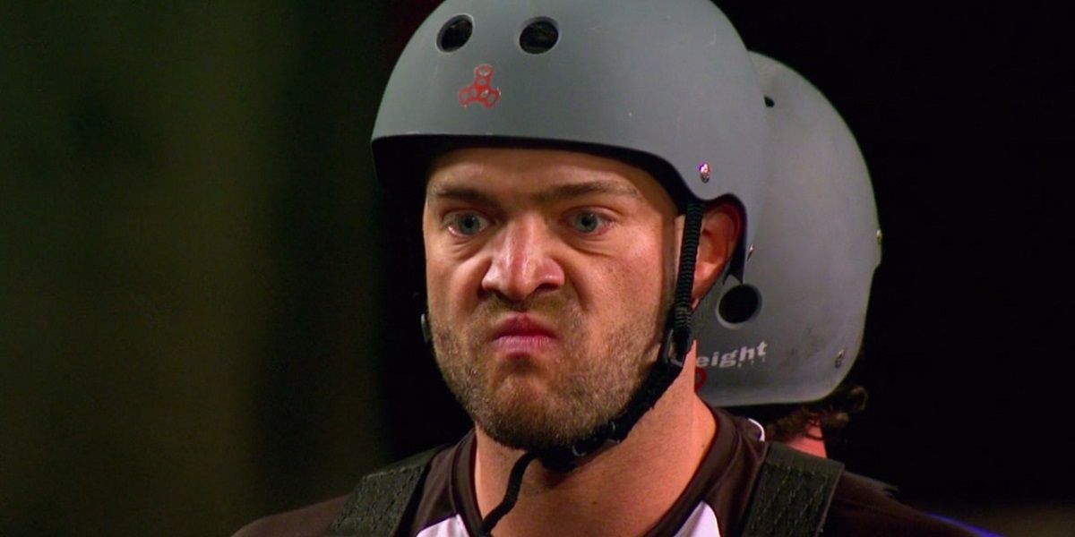 CT Tamburello about to make Johnny Bananas his backpack on The Challenge: Cutthroat