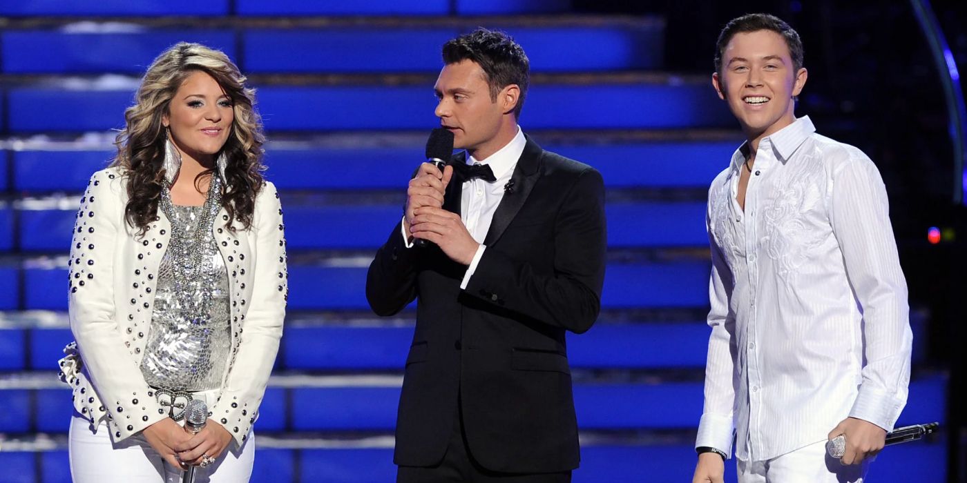 American Idol Season 10's Scotty McCreery, Lauren Alaina and Ryan Seacrest