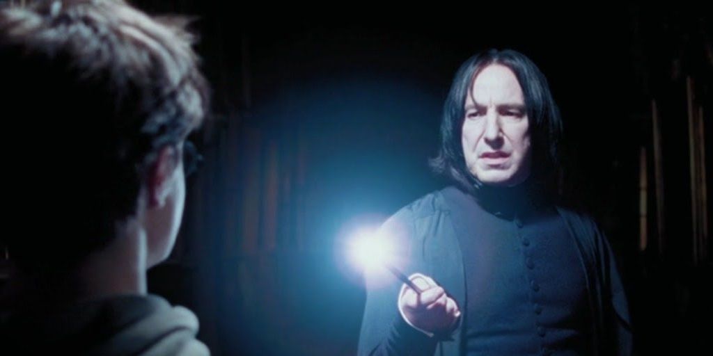 Severus Snape Catching Harry Prowling Around During The Night
