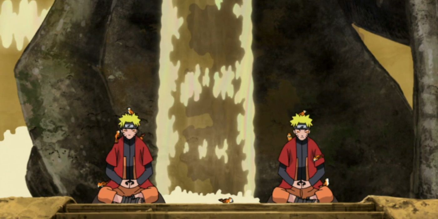 Naruto's shadow clone Jutsu.