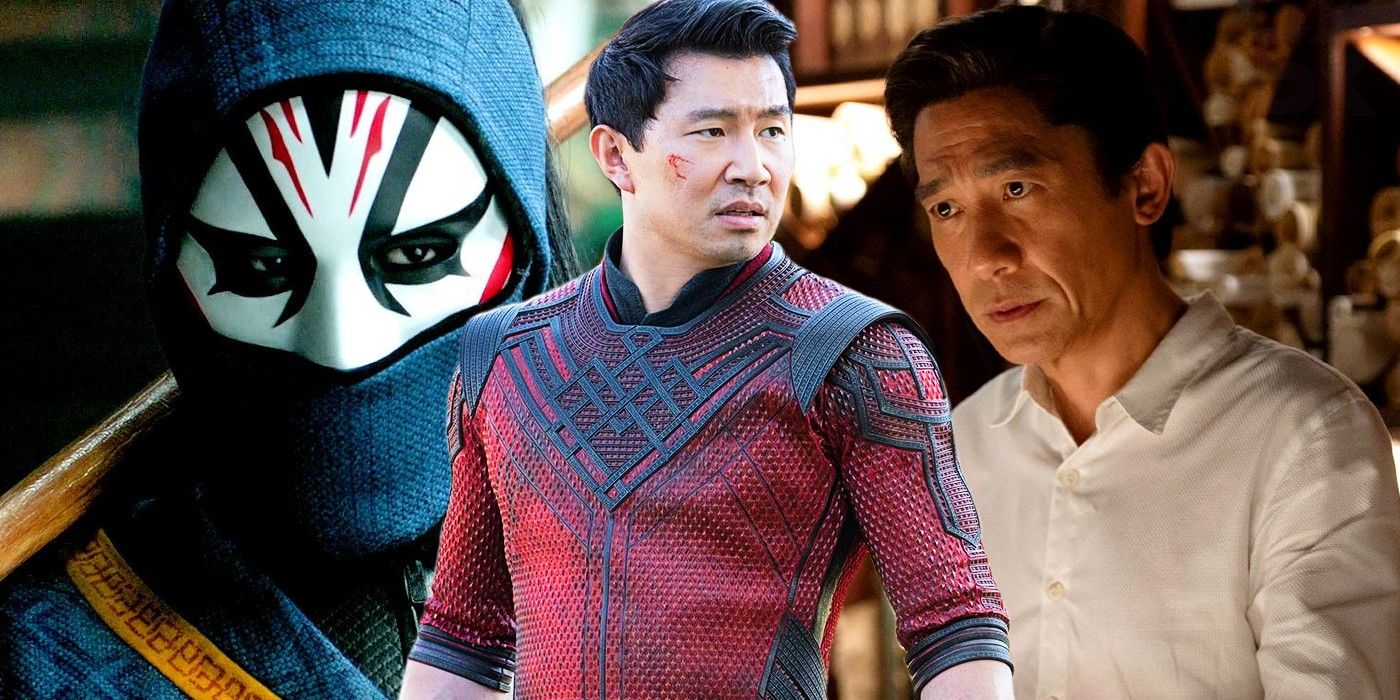 Split image of Shang-Chi with his villains