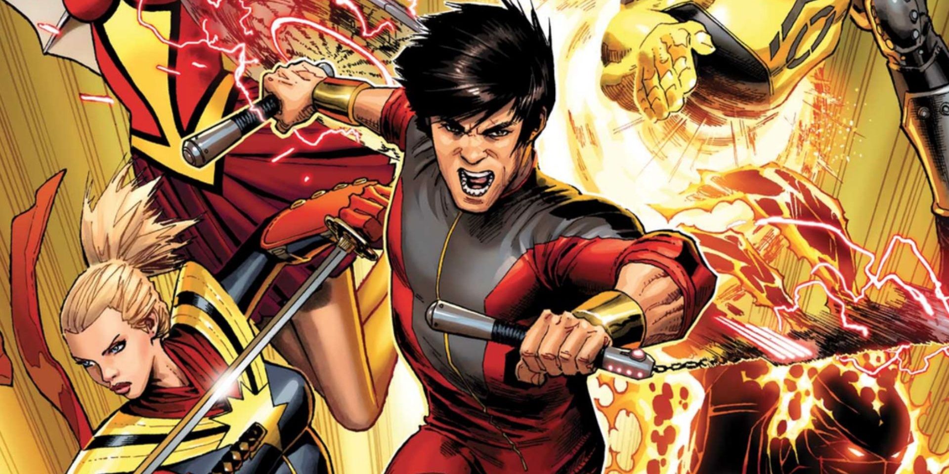 Shang-Chi fighting with the Avengers