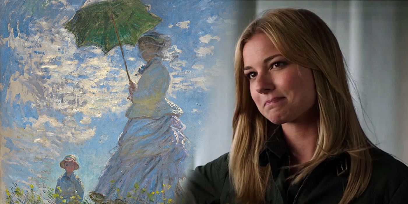 Sharon Carter painting Monet The Stroll