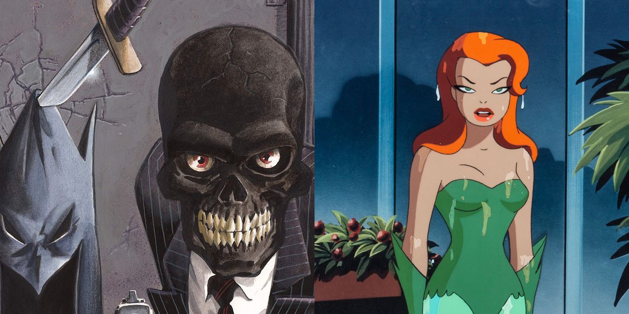 Side by side feature image of Black Mask and Poison Ivy