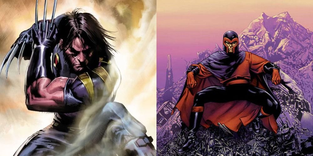 Side by side images of the Ultimate universe versions of Wolverine and Magneto