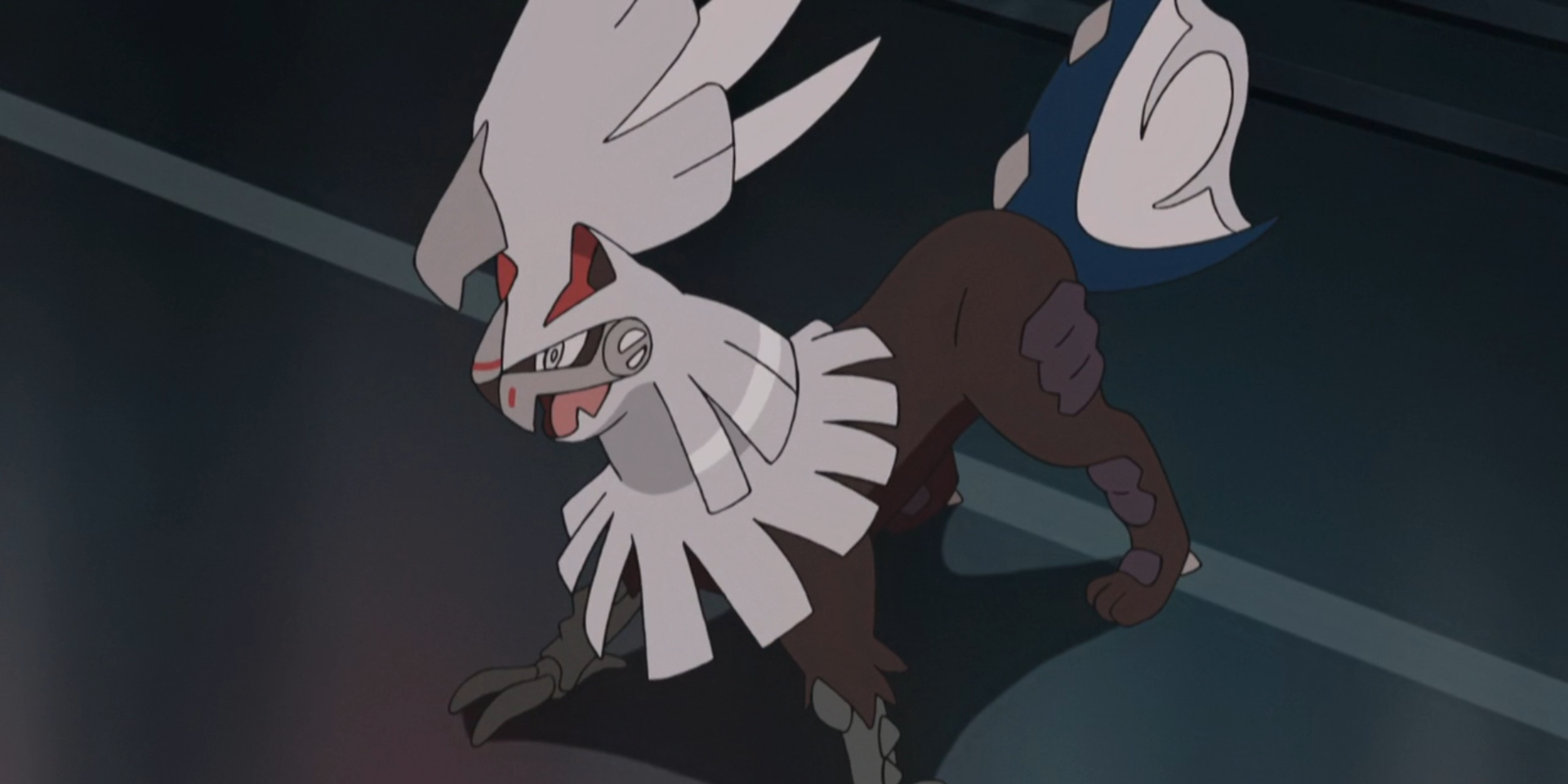 Silvally appears in a scene from the Pokemon anime.