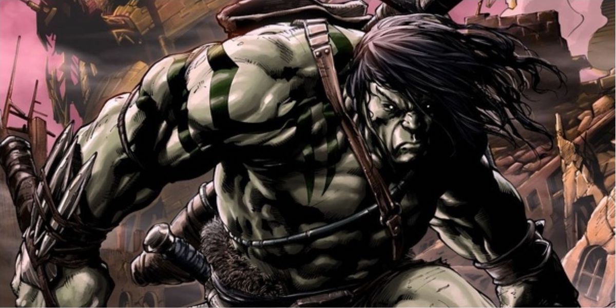 Skaar rises from the ruins of his planet
