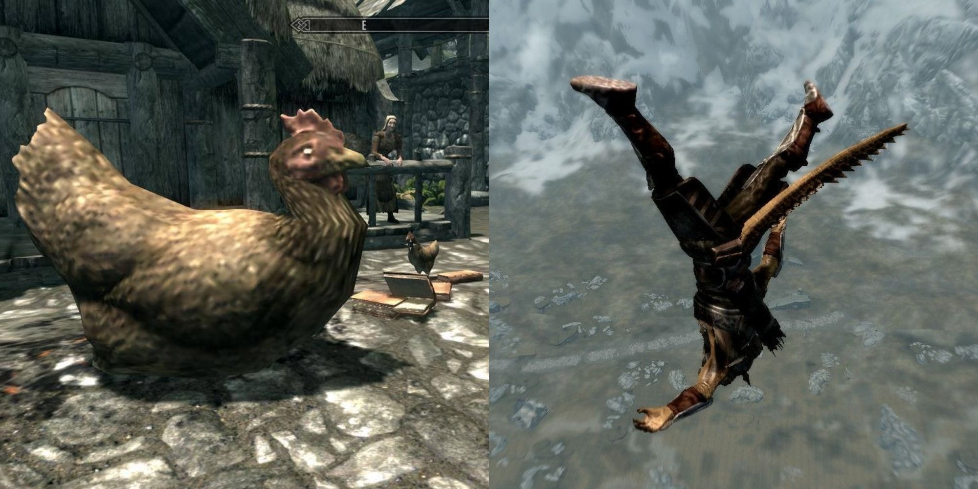 Skyrim Funniest Events — Riverwood Chicken and Giant Club Smash Featured Image