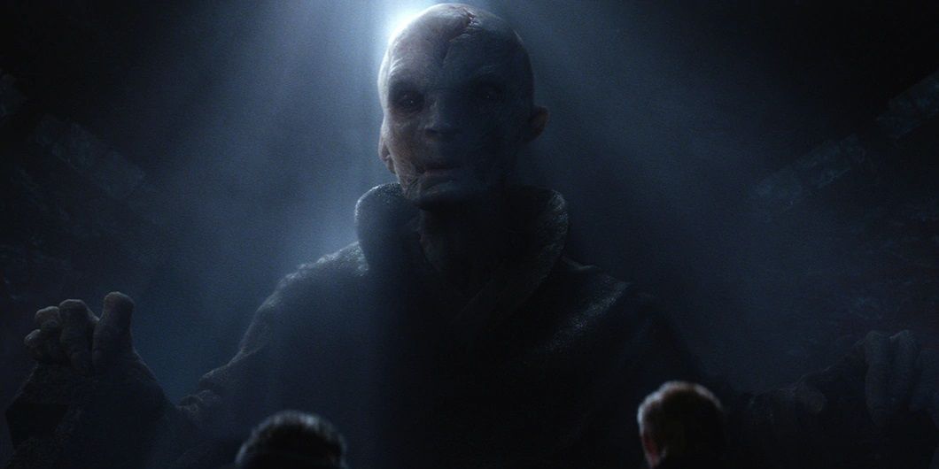 Snoke's hologram in The Force Awakens