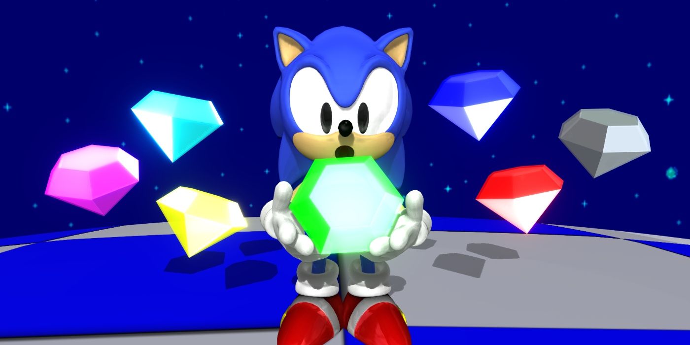 Modern Sonic the Hedgehog with Chaos Emerald