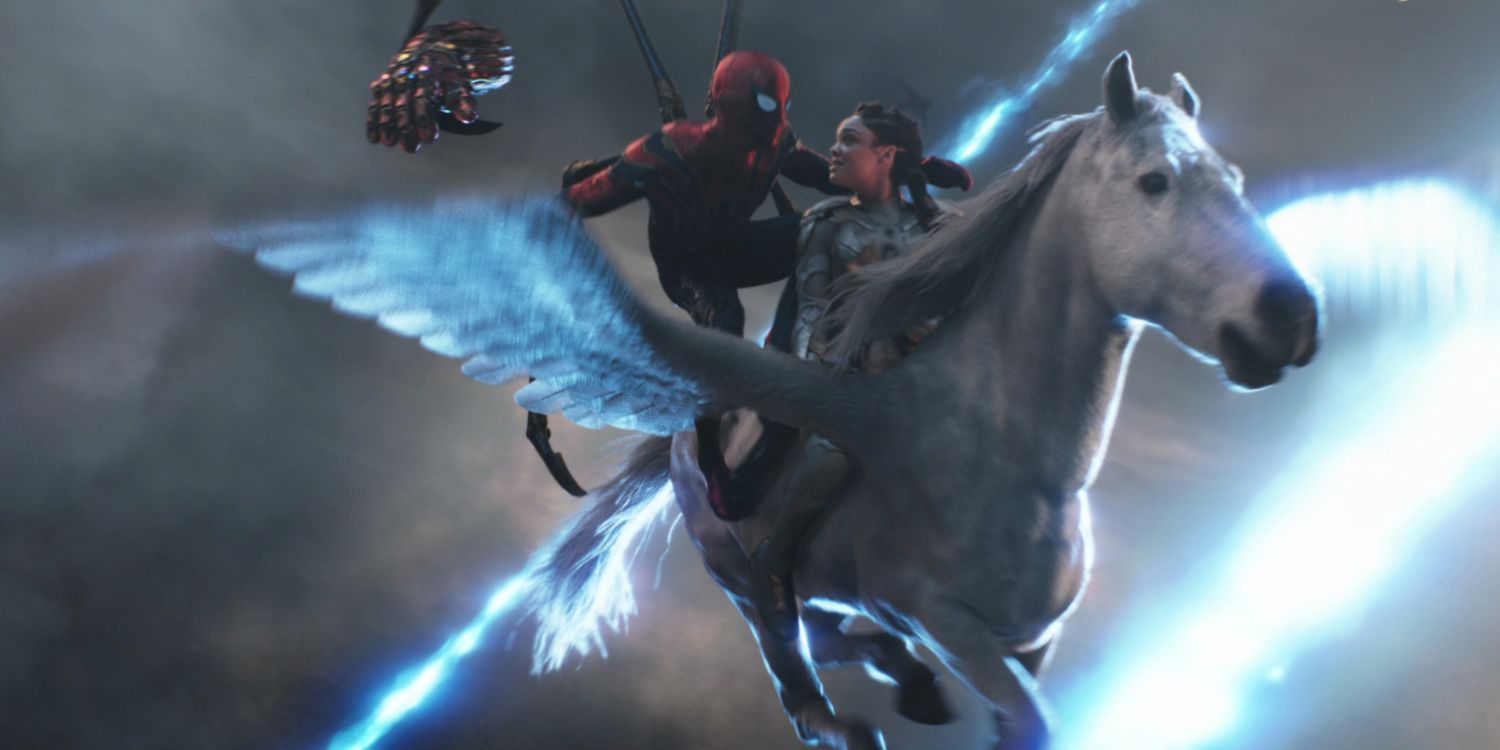 Spider Man And Valkyrie From Avengers Endgame