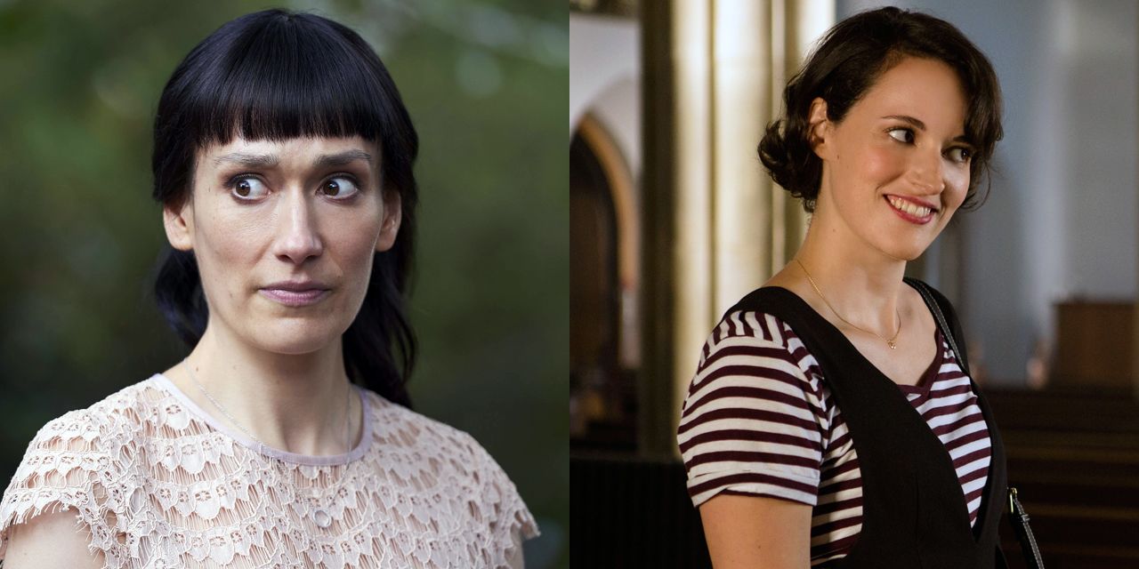 Split image of Fleabag's title character and Claire