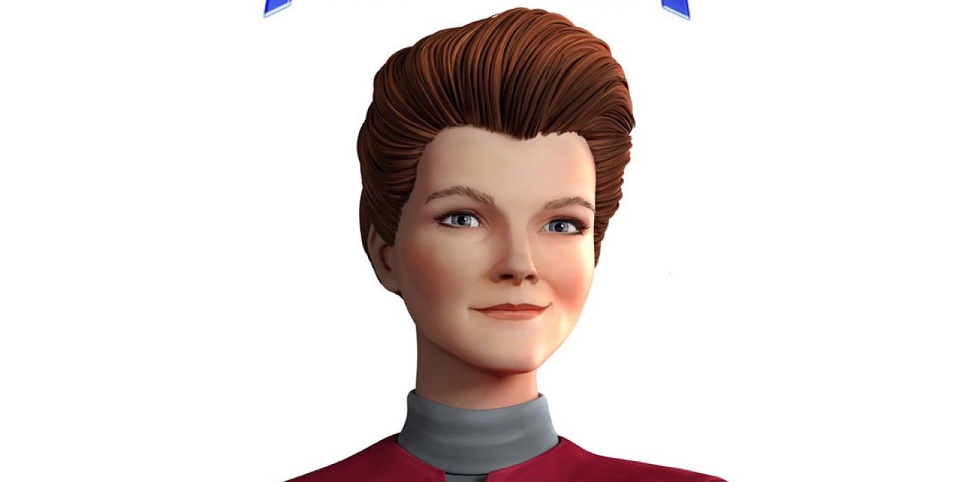 Imagem da Capitã Janeway Star Trek Prodigy cortada