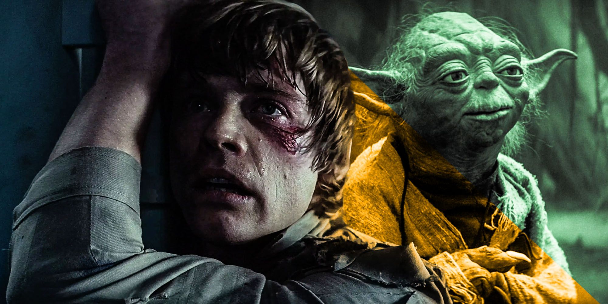 Star wars empire strikes back Luke Yoda