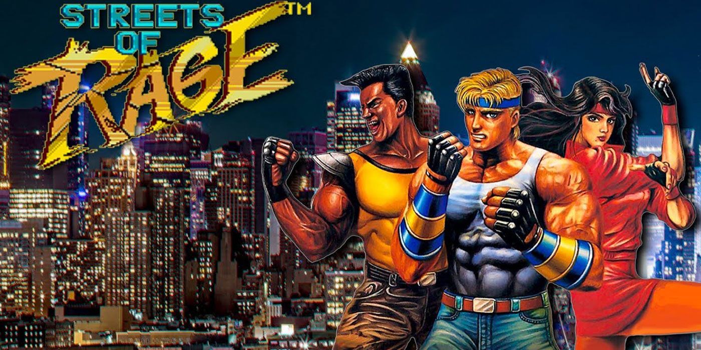 Streets Of Rage Sega Game Cover Art 1991