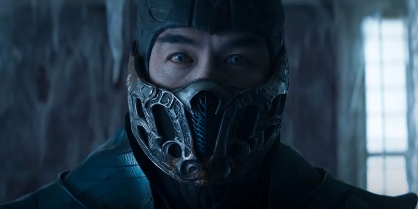 Sub Zero close up of face in mask