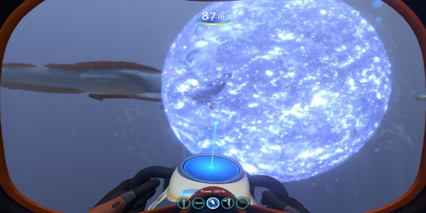 Subnautica Reaper Leviathan in Stasis Field