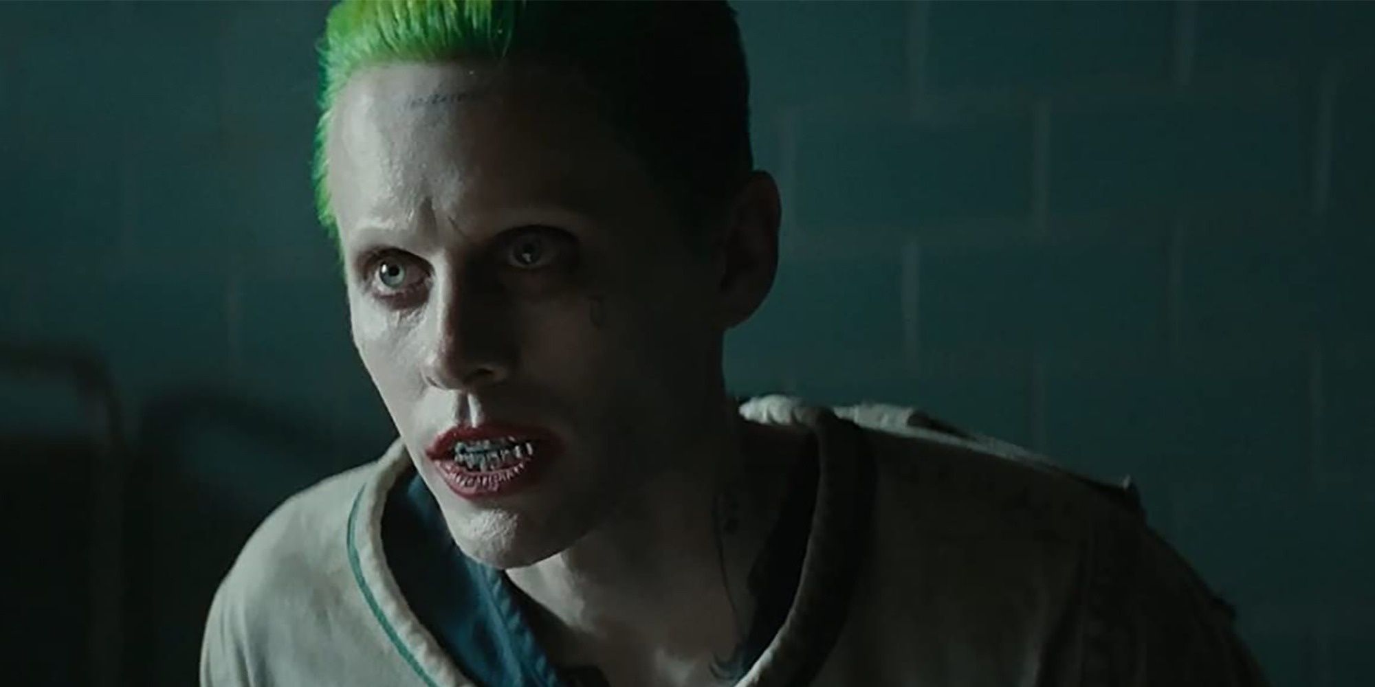 Jared Leto's Joker in a straitjacket