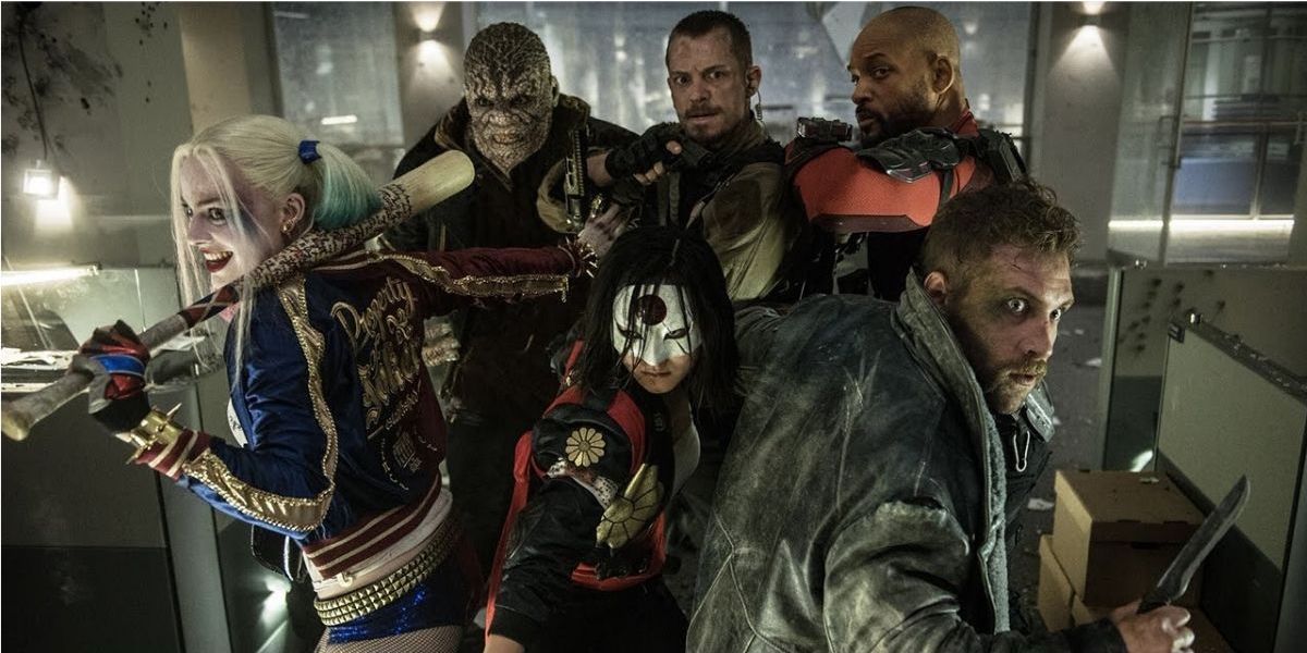 The Suicide Squad works their way through a building