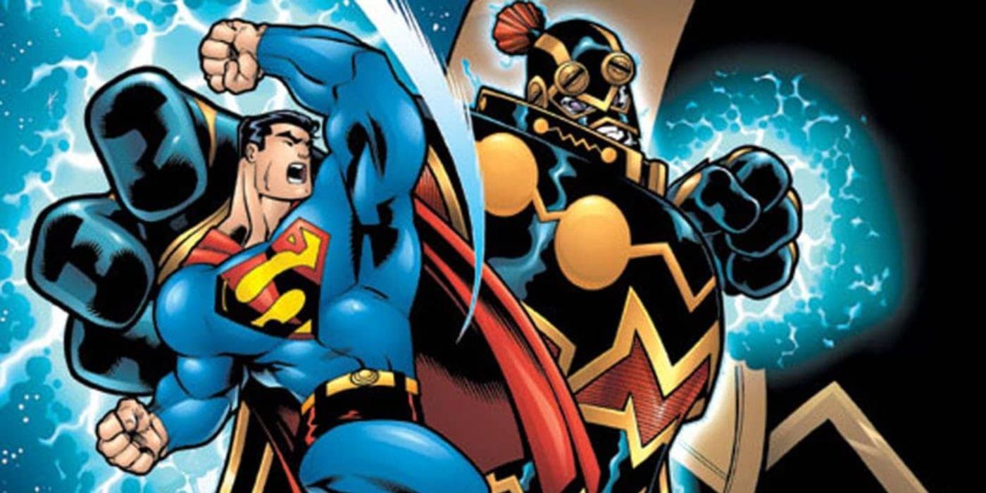 Superman lutando contra Imperiex na DC Comics.