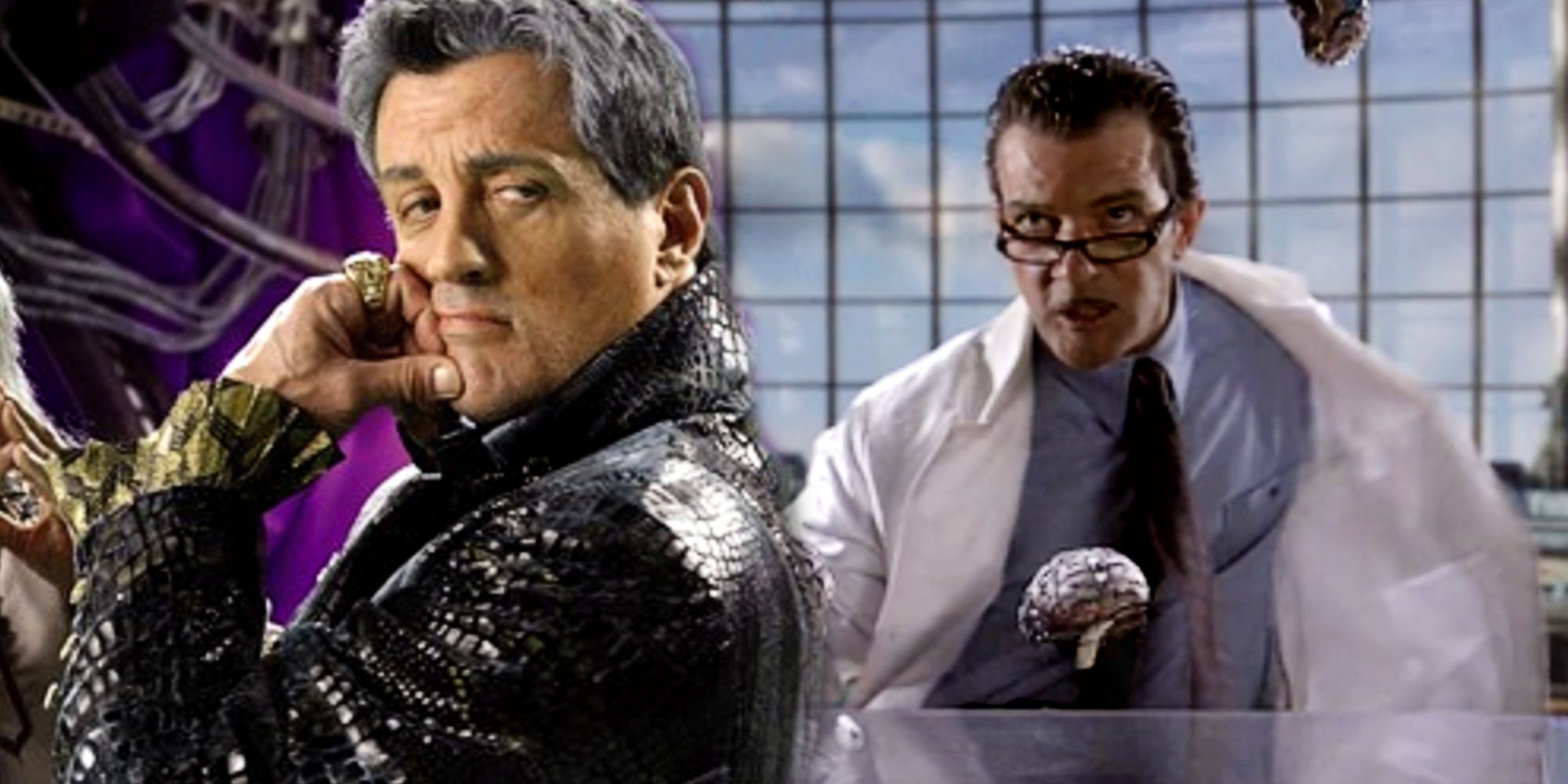 Sylvester Stallone and Antonio Banderas in Spy Kids 3D