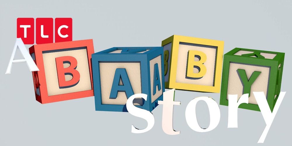 TLC A Baby Story logo with baby block letters
