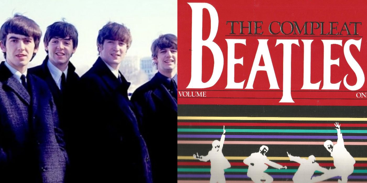 The Beatles in a still from The Compleat Beatles, The Complete Beatles DVD Cover