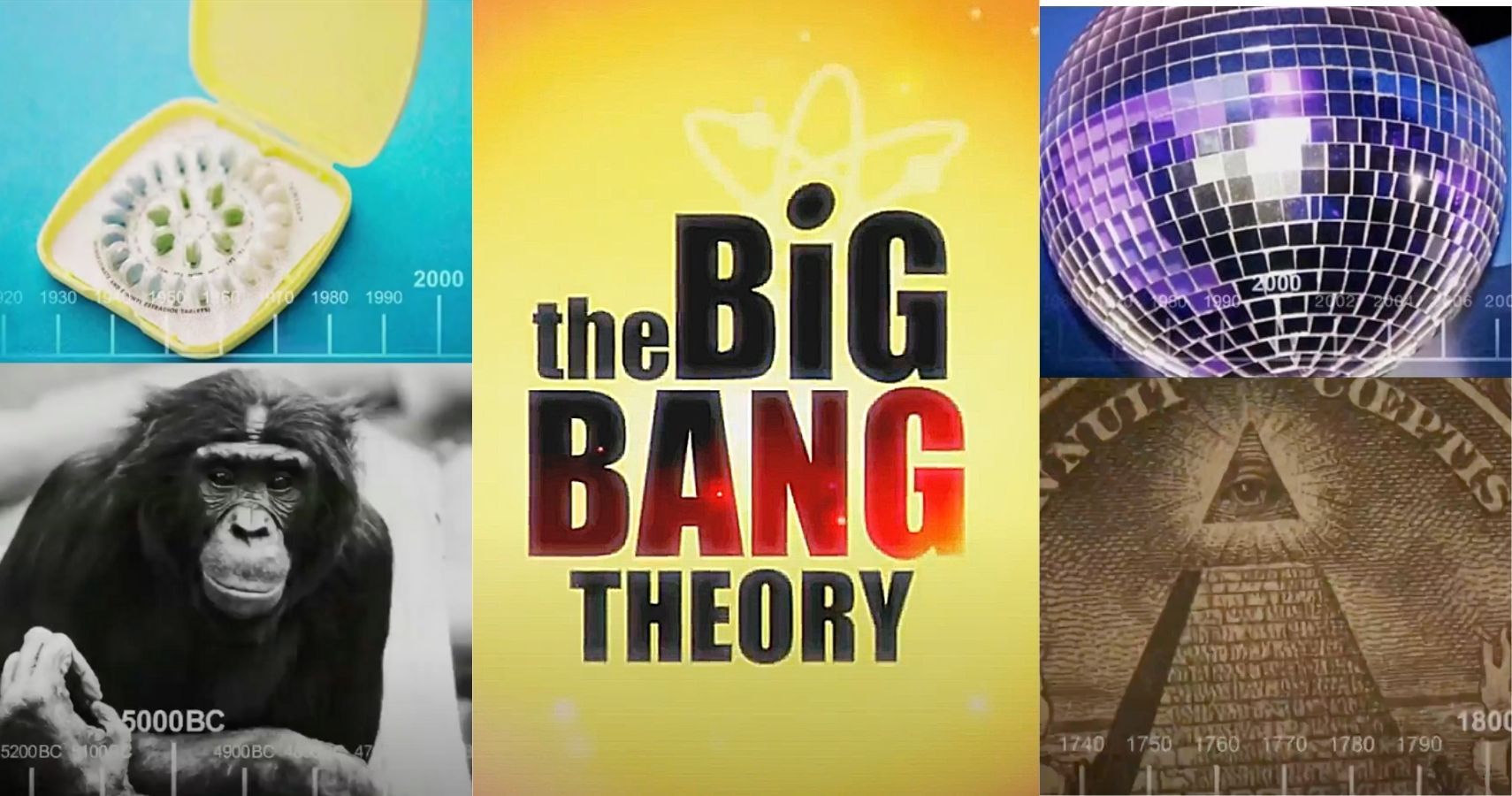 images from the Big Bang Theory intro