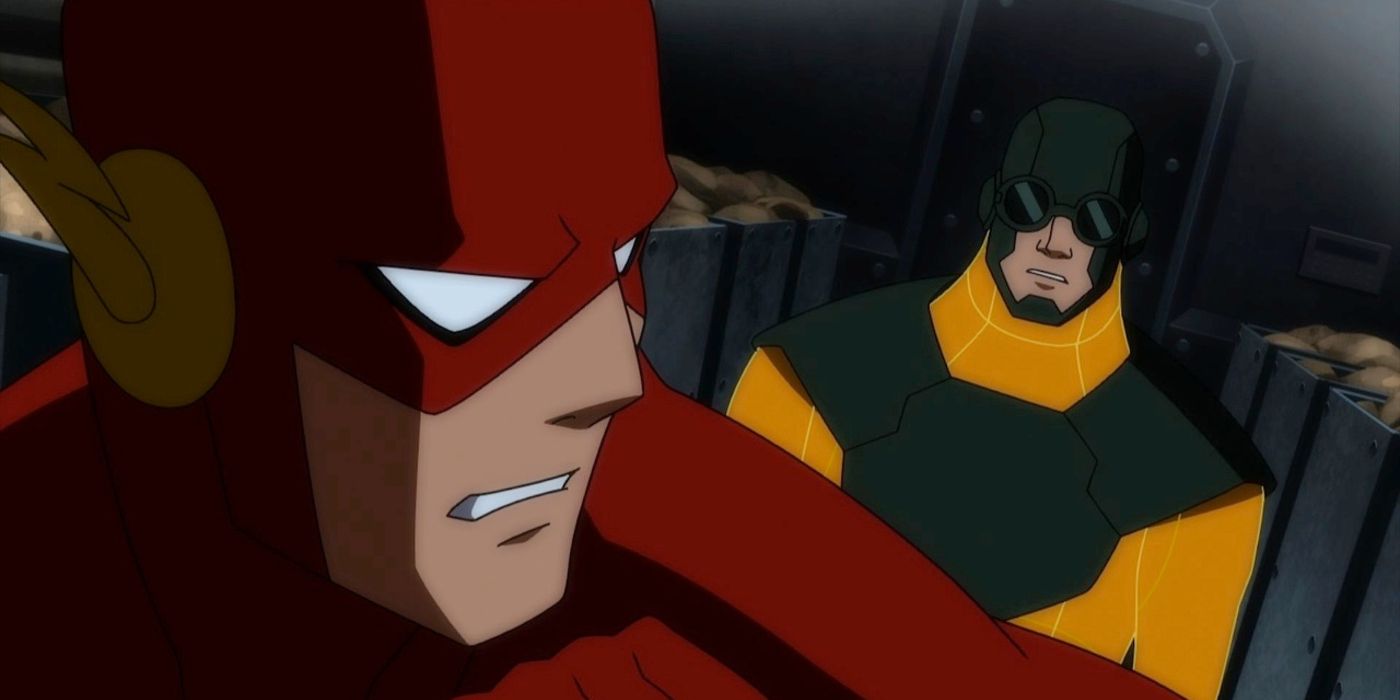 The Flash Being Ambushed By Mirror Master in Justice League Doom