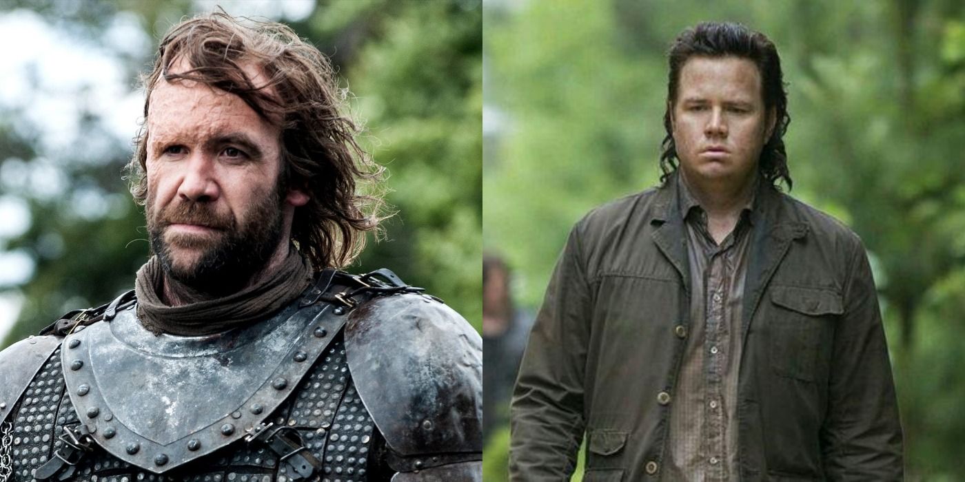 The Hound from Game Of Thrones and Eugene from Walking Dead