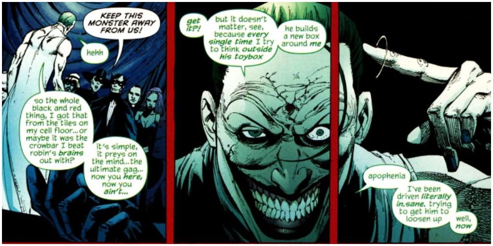 The Joker faces off against the Black Glove criminal organization