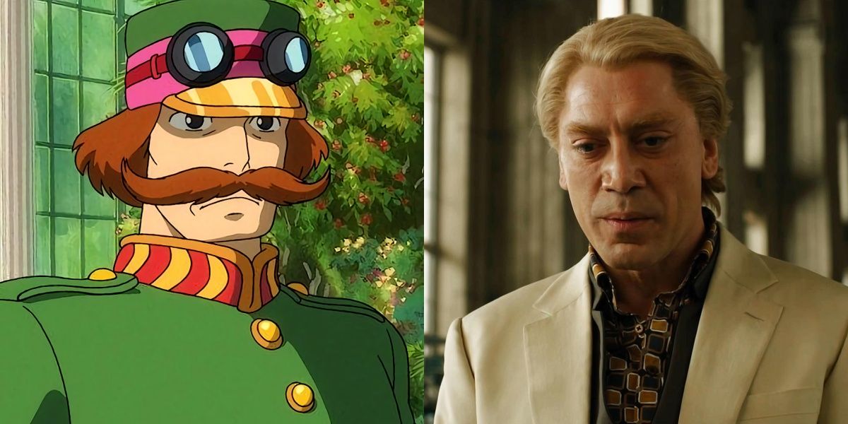 The King in Howl's Moving Castle and Javier Barden in Skyfall