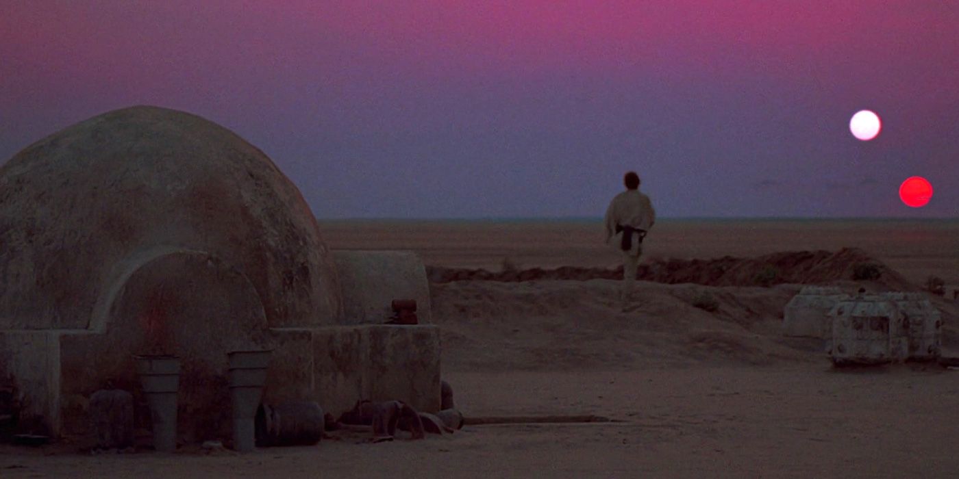 The Lars Homestead in Star Wars A New Hope.