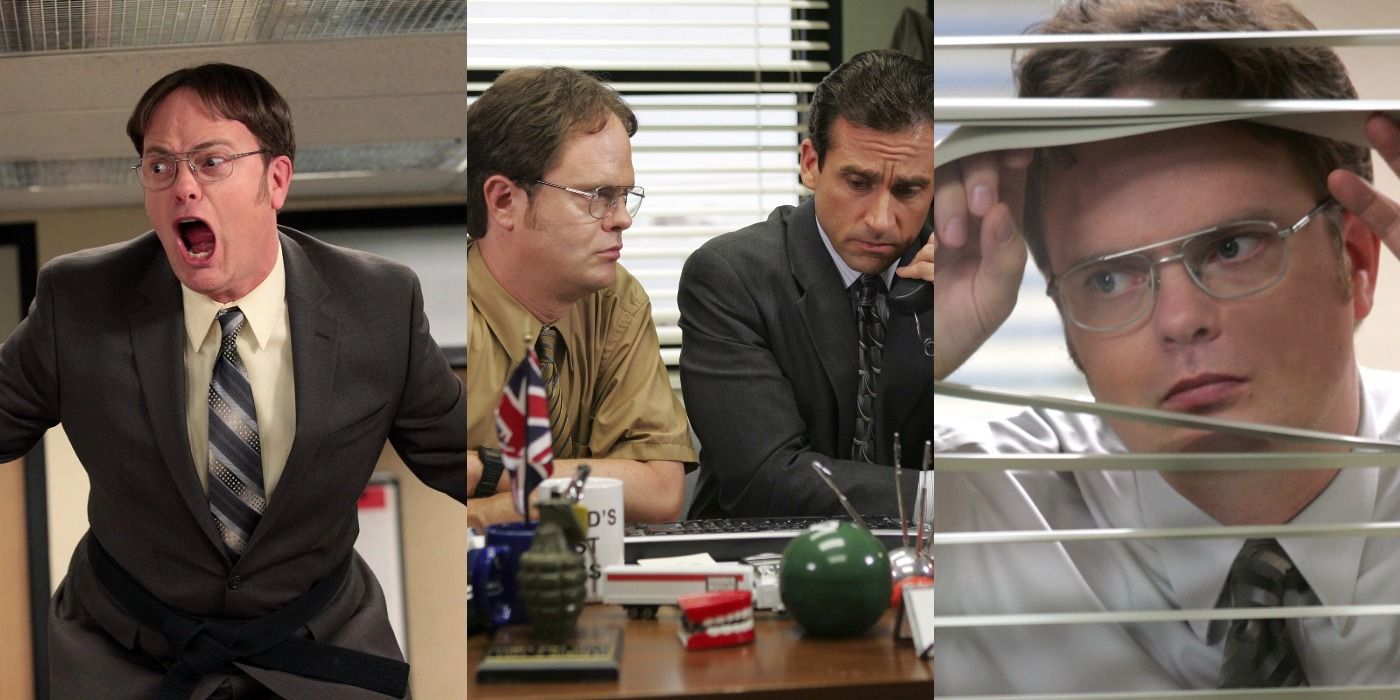The Office split image of Dwight