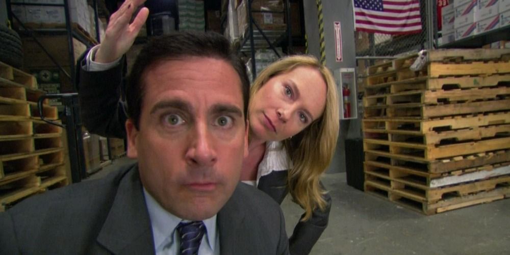 The Office: Michael and Holly at the warehouse