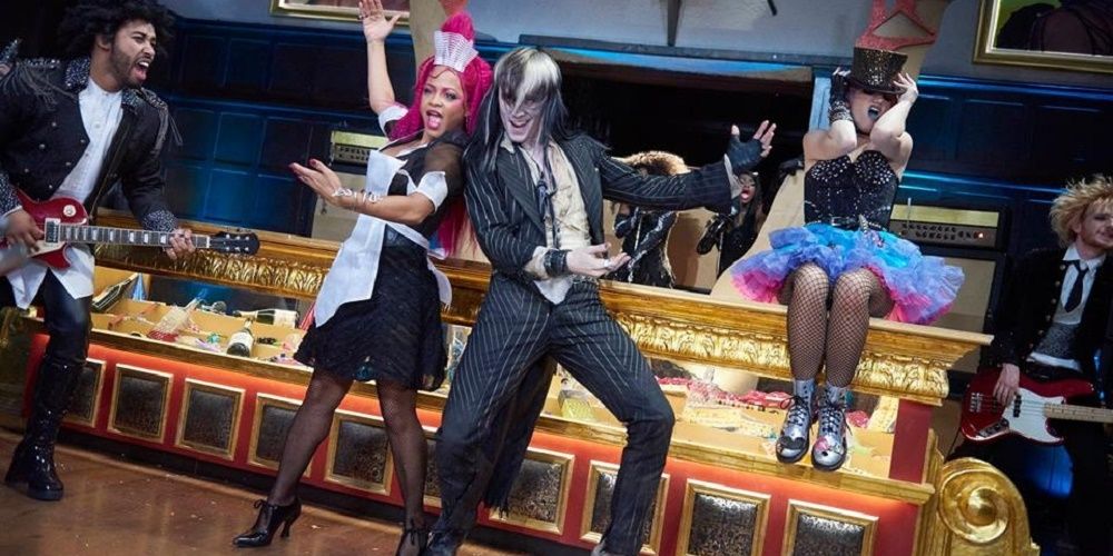 The cast performing in Rocky Horror Picture Show remake