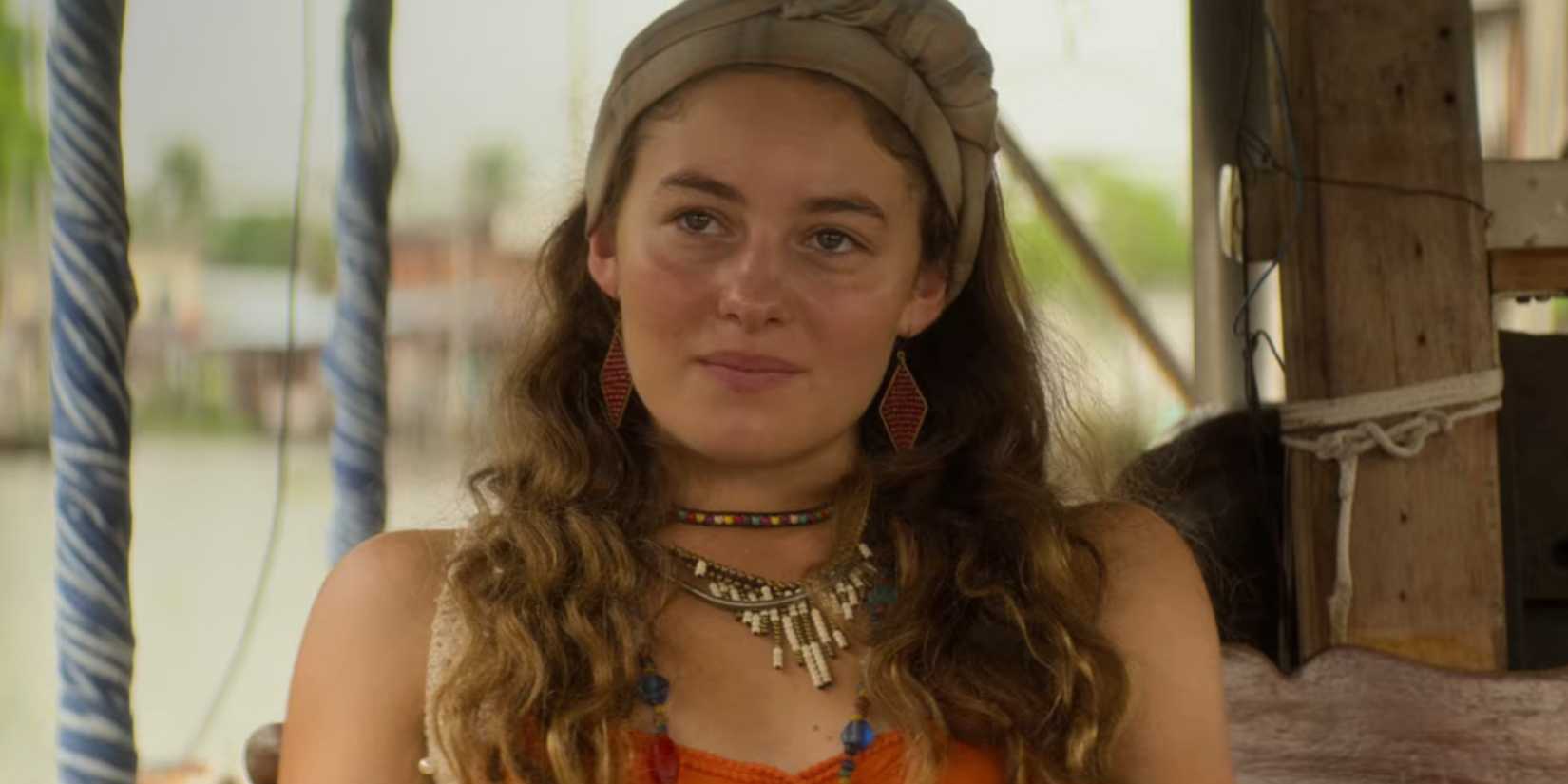 A closeup of Ruby Ashbourne Serkis as Celia Wilson in The Serpent on Netflix
