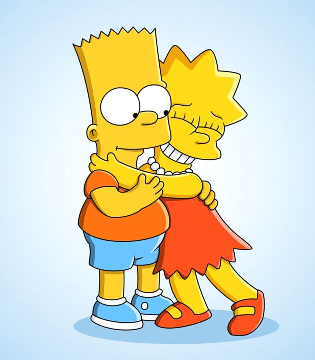 The Simpsons Bart and Lisa Vertical