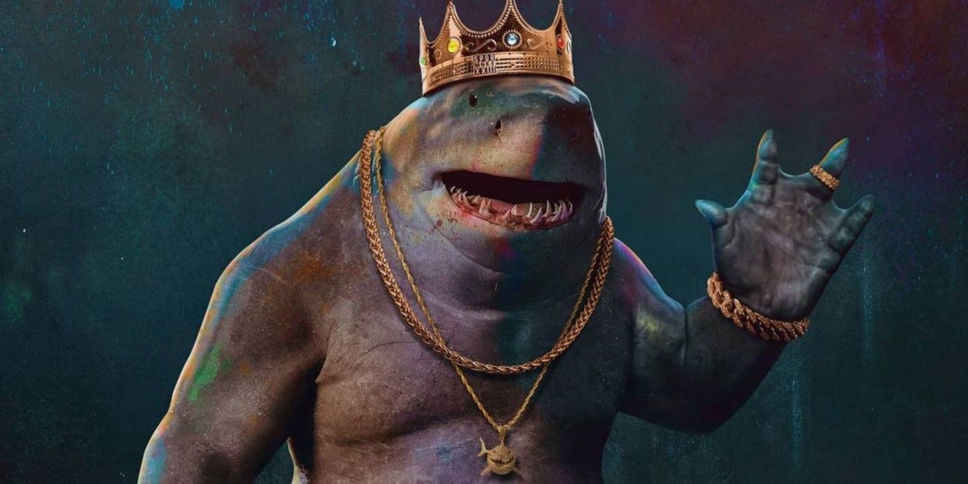 The Suicide Squad King Shark with a crown fan art