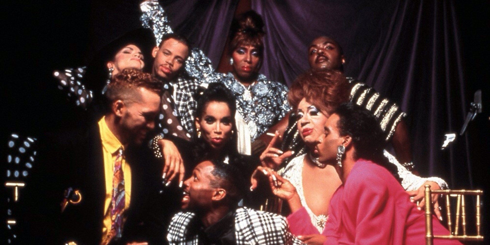 The cast of Paris Is Burning 1990 sitting together