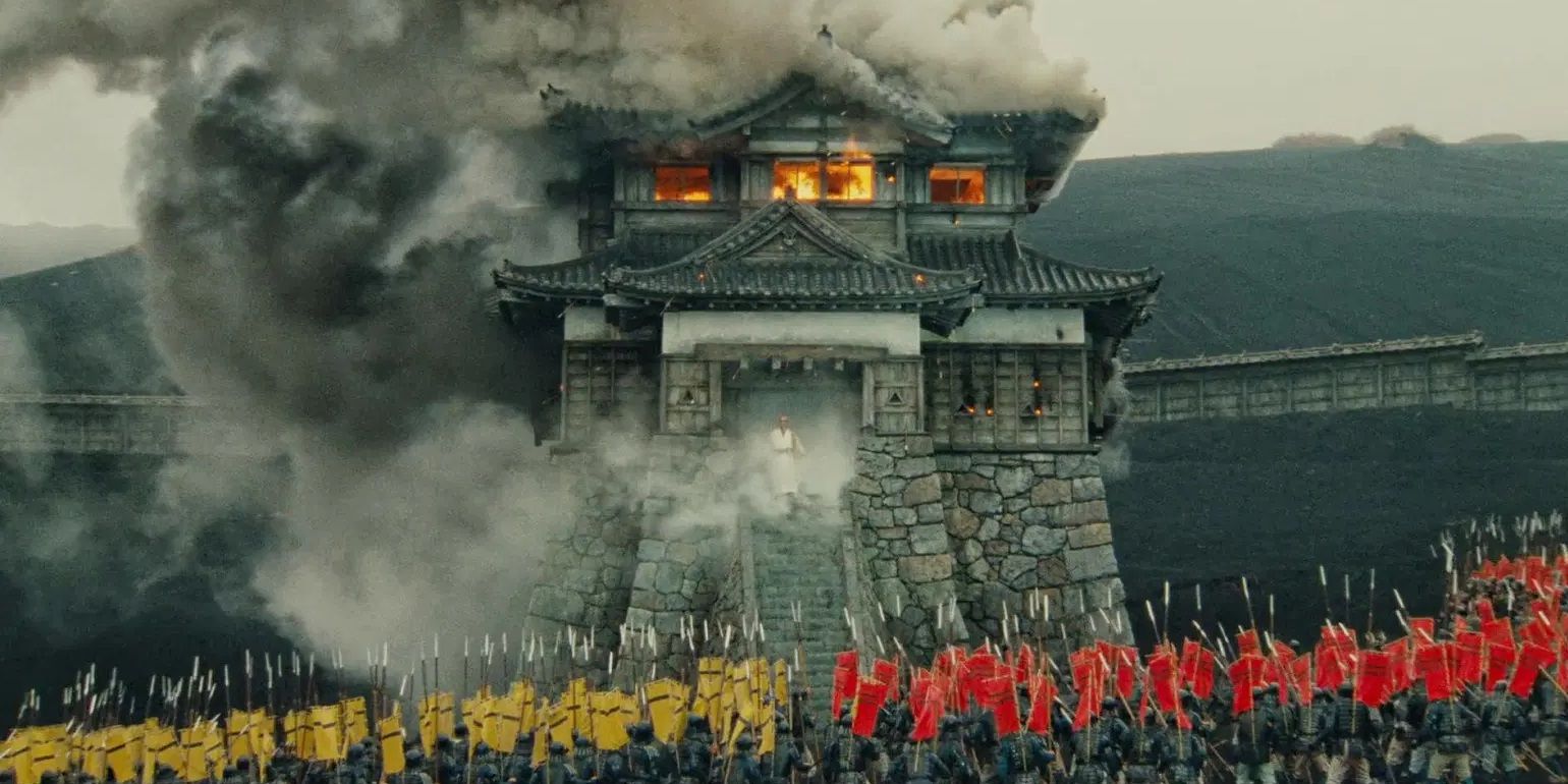 The castle attack in Akira Kurosawa's Ran