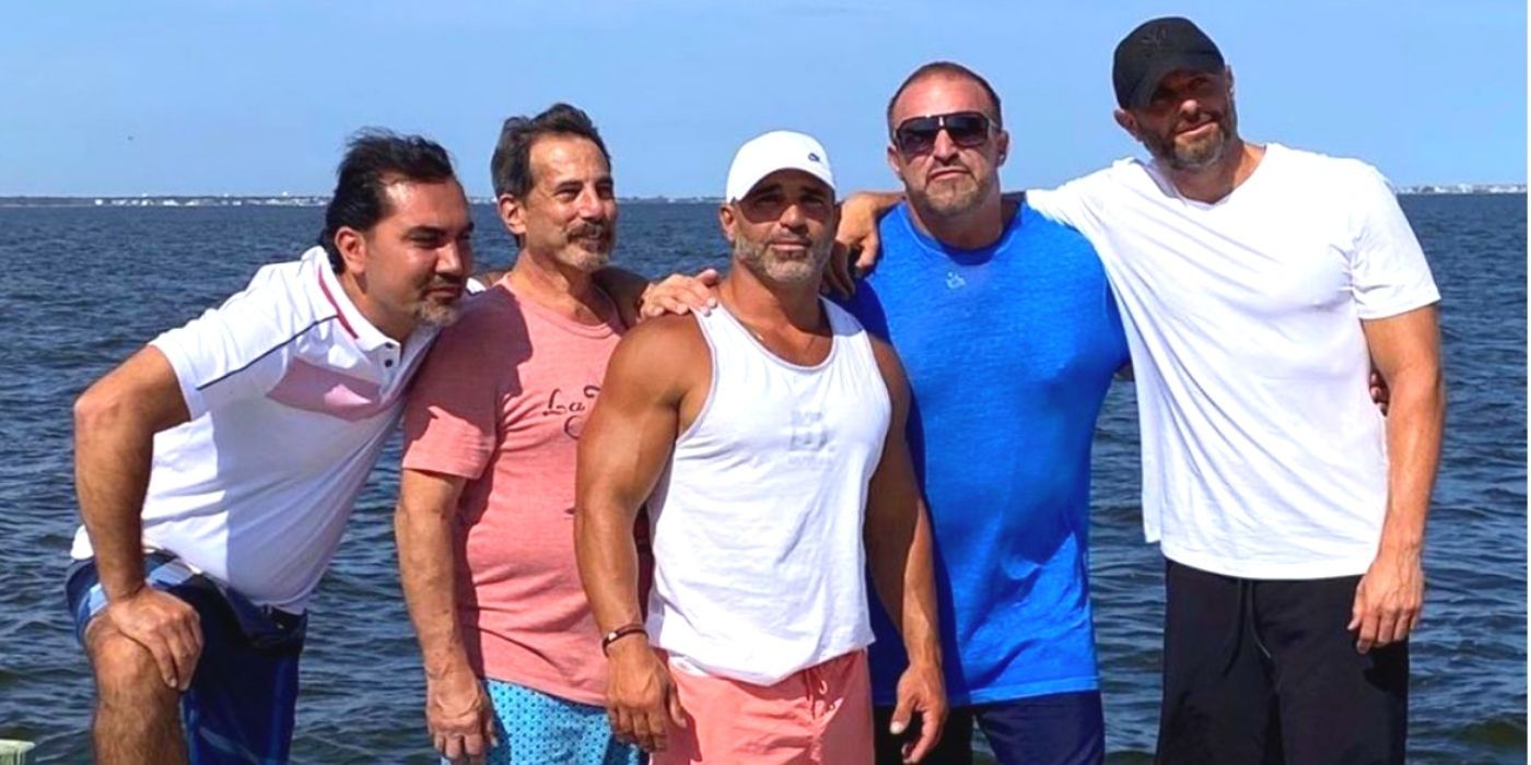 The husbands of RHONJ at the gorgas beach house