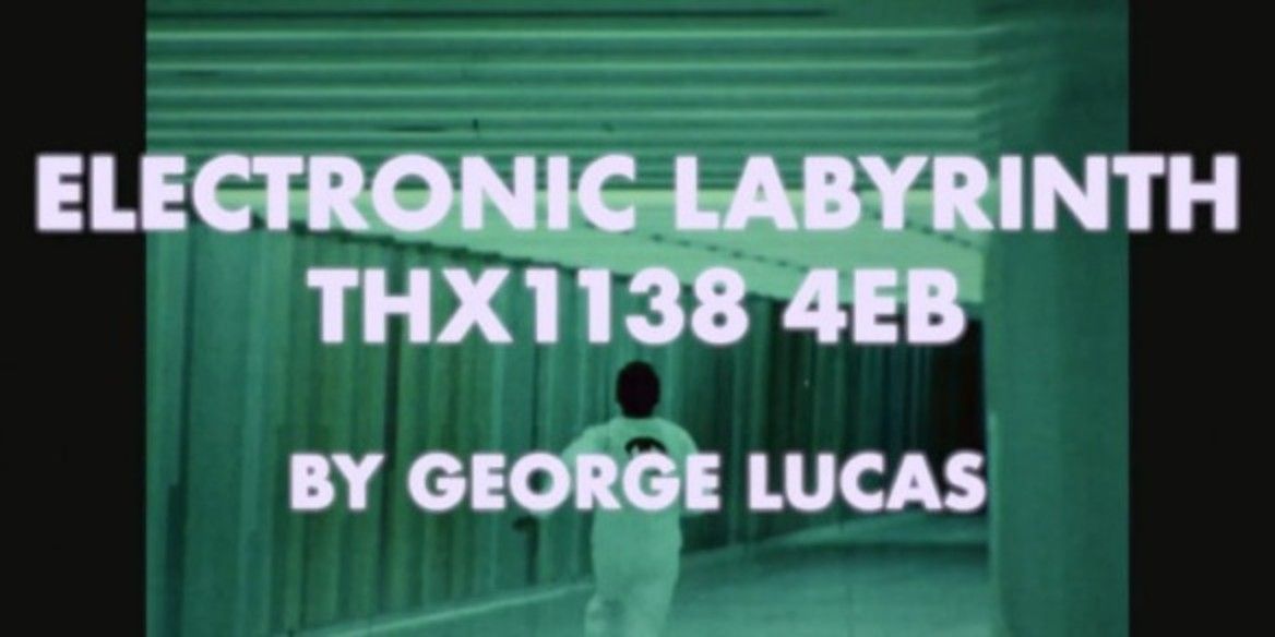 Title card from George Lucas' short film Elctronic Labyrinth THX 1138 4EB